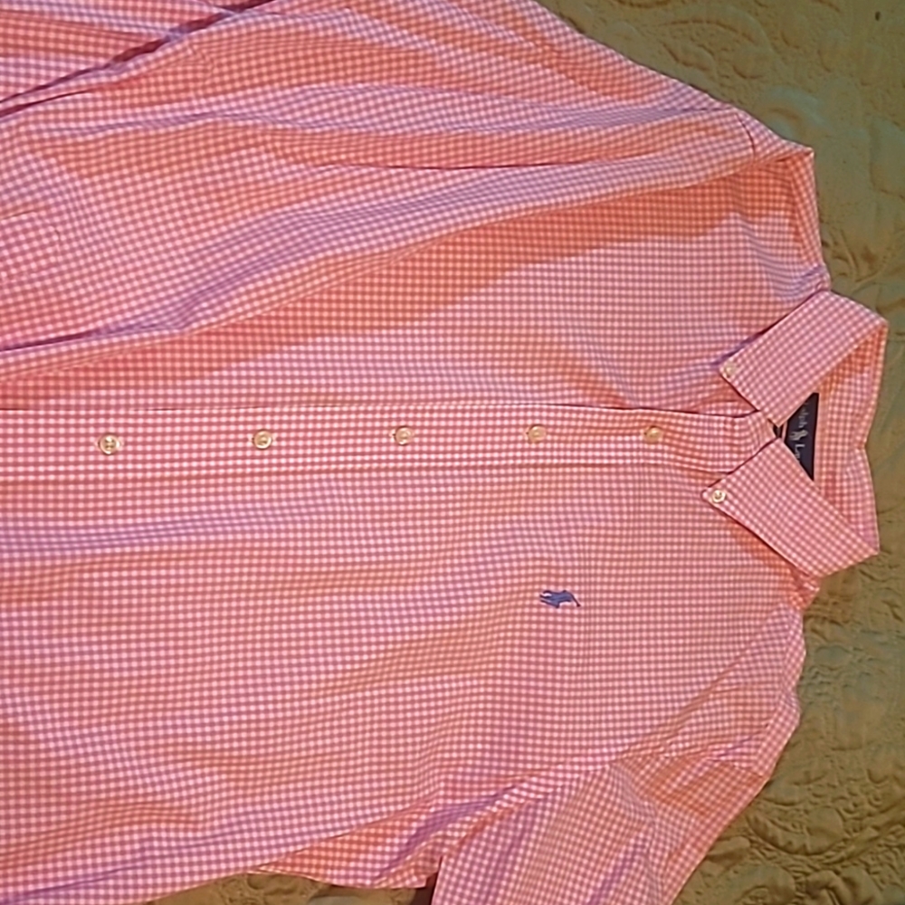 Ralph Lauren men's longsleeve Large custom fit shirt